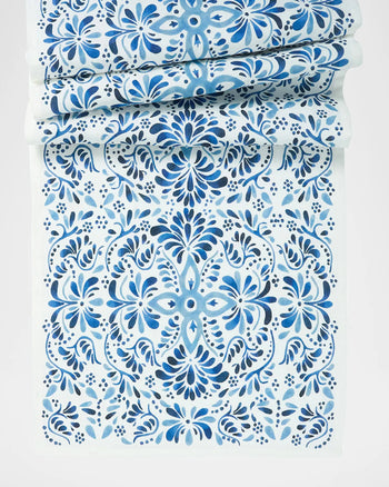 Juliska Runner Iberian Indigo Table Runner, 18" x 90"